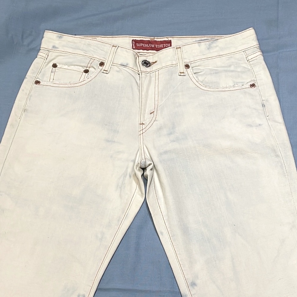 Levi’s 518 Super Low Bootcut Vintage Jeans 7 L - Picture 4 of 16